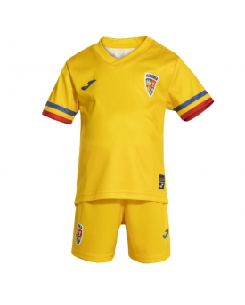 Romania Maglia Gara Casa Repliche Europei 2024 Bambino